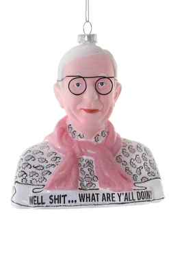 New The Jolly Christmas Shop Cody Foster 5.25" Leslie Jordan Glass Christmas Ornament GO-8074