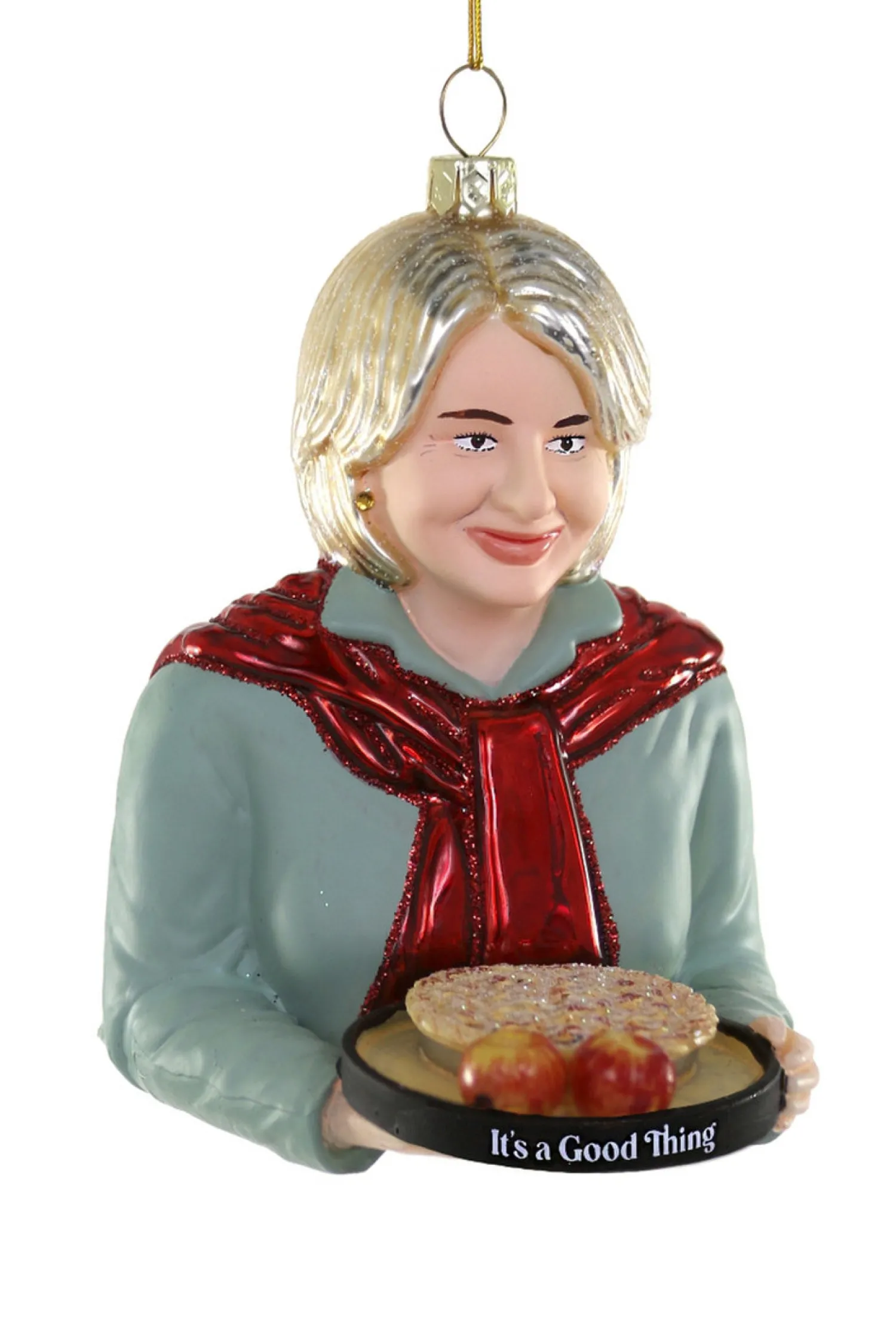 New The Jolly Christmas Shop Cody Foster 4.5" Martha Stewart Glass Christmas Ornament GO-9761