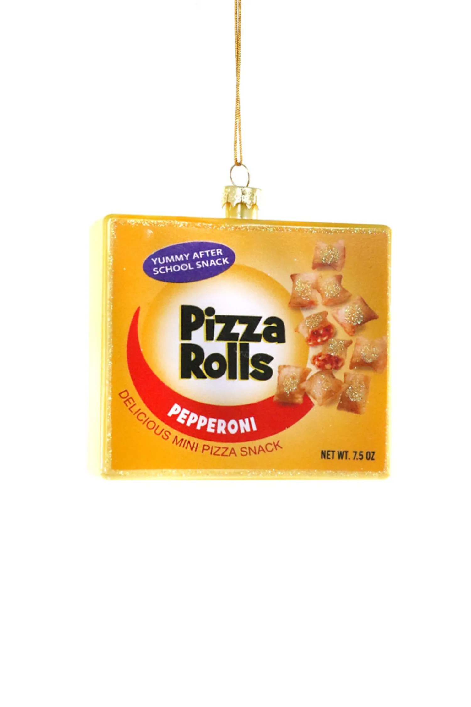 Outlet The Jolly Christmas Shop Cody Foster 3.75" Pizza Rolls Glass Christmas Ornament GO-8874