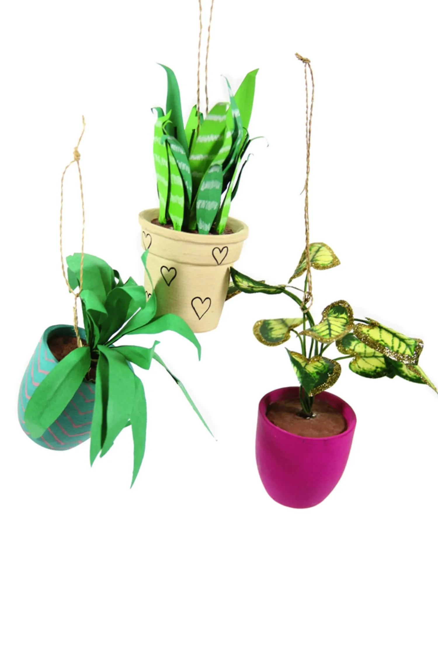 Hot The Jolly Christmas Shop Cody Foster 4.5" Pothos, Snakeplant, Or Fern Christmas Ornament PO-2079