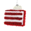 Online The Jolly Christmas Shop Cody Foster 4.25" Red Velvet Cake Glass Christmas Ornament GL-501