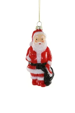 Discount The Jolly Christmas Shop Cody Foster 4.5" Santa Blow Mold Glass Christmas Ornament GO-8881