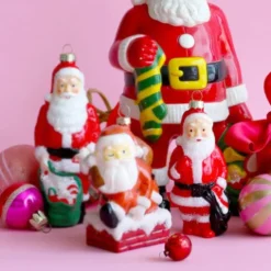Discount The Jolly Christmas Shop Cody Foster 4.5" Santa Blow Mold Glass Christmas Ornament GO-8881