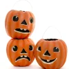 Sale The Jolly Christmas Shop Cody Foster 10" Set Of 3 Jack O Lantern Halloween Candy Bucket PM-205