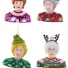 Best The Jolly Christmas Shop Cody Foster 4.5" Set Of 4 May Your Christmas Be Golden Girls Glass Christmas Ornaments GL-451