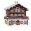 The Jolly Christmas Shop Cody Foster 4" Ski Chalet Glass Christmas Ornament GL-474