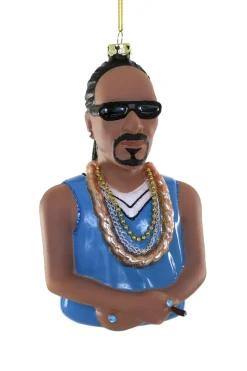 Best The Jolly Christmas Shop Cody Foster 5.5" Snoop Dog Glass Christmas Ornament GO-8869