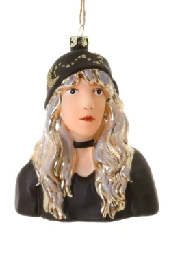 Online The Jolly Christmas Shop Cody Foster 5" Stevie Nicks Glass Christmas Ornament GO-6981