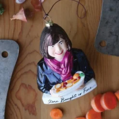 The Jolly Christmas Shop Cody Foster 5" Store Bought Is Fine... Ina Garten Glass Christmas Ornament GO-8339