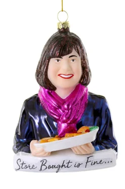 The Jolly Christmas Shop Cody Foster 5" Store Bought Is Fine... Ina Garten Glass Christmas Ornament GO-8339
