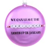 Hot The Jolly Christmas Shop Cody Foster 5" Taylor Swift Christmas Lights Glass Christmas Ornament GL-1093