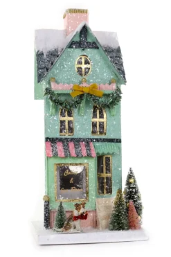 Clearance The Jolly Christmas Shop Cody Foster 16" Tea Room Vintage Inspired Putz Christmas House HOU-324