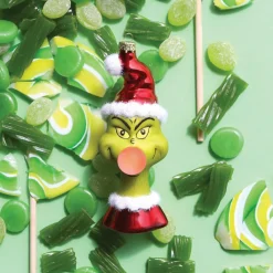 Best The Jolly Christmas Shop Cody Foster 5.5" The Grinch Glass Christmas Ornament GO-9902