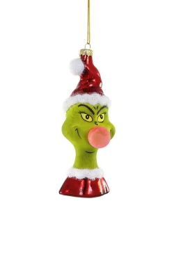 Best The Jolly Christmas Shop Cody Foster 5.5" The Grinch Glass Christmas Ornament GO-9902