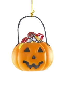Hot The Jolly Christmas Shop Cody Foster 3" Trick Or Treat Jack-O-Lantern Candy Pail Glass Halloween Ornament GL-727