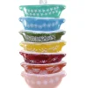 Sale The Jolly Christmas Shop Cody Foster 5.5" Vintage Inspired Stacked Rainbow Mixing Bowl Pyrex Glass Christmas Ornament GL-665