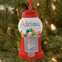 Outlet The Jolly Christmas Shop Colorful Gumball Machine Personalized Christmas Ornament OR1892