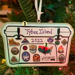 New The Jolly Christmas Shop Cooler Travel Camping Personalized Christmas Ornament OR2405