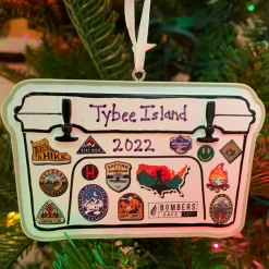 New The Jolly Christmas Shop Cooler Travel Camping Personalized Christmas Ornament OR2405