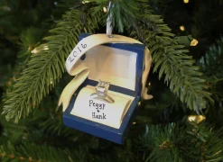 Clearance The Jolly Christmas Shop Couples Engagement Ring In A Box Personalized Christmas Ornament