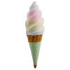 Hot The Jolly Christmas Shop December 29.5" Large Rainbow Swirl Ice Cream Cone With Green Sleeve 08-08730