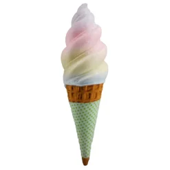Hot The Jolly Christmas Shop December 29.5" Large Rainbow Swirl Ice Cream Cone With Green Sleeve 08-08730