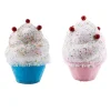 Hot The Jolly Christmas Shop December Diamonds 10" Blue Or Pink Cupcake Christmas Ornament