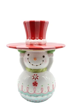 Best The Jolly Christmas Shop December Diamonds 20" Candy Snowman Server Christmas Decoration 29-29303