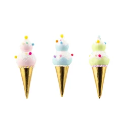 Online The Jolly Christmas Shop December Diamonds 15" Large Double Scoop Ice Cream Cone Christmas Ornament