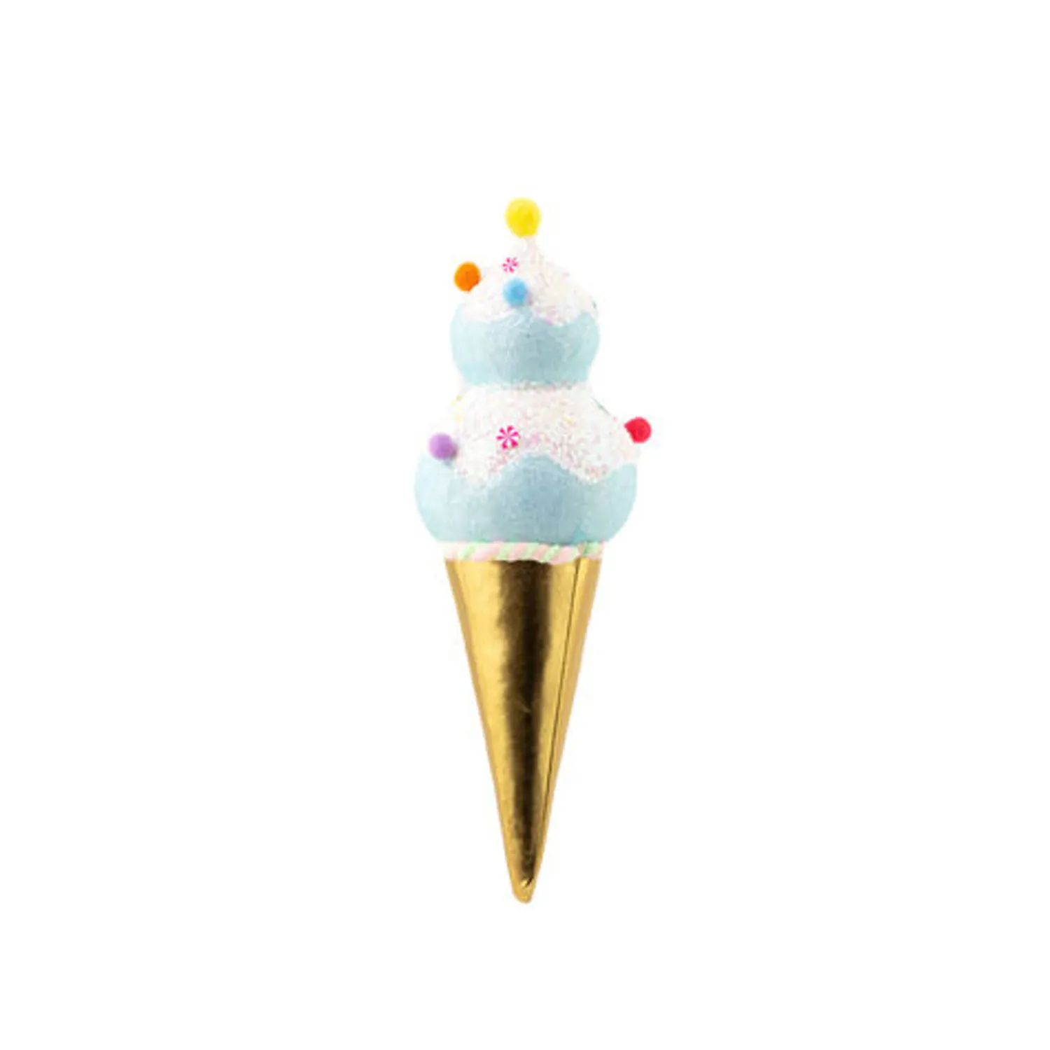 Online The Jolly Christmas Shop December Diamonds 15" Large Double Scoop Ice Cream Cone Christmas Ornament