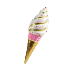 Hot The Jolly Christmas Shop December Diamonds 29.5" Large Hanging Pink And Gold Ice Cream Christmas Figure 08-08842