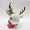 New The Jolly Christmas Shop December Diamonds 11.75" Retro Deer Head Vase Christmas Decoration 29-29281