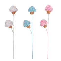 Best The Jolly Christmas Shop December Diamonds 25" White, Blue, Or Pink Cupcake Christmas Tree Pick