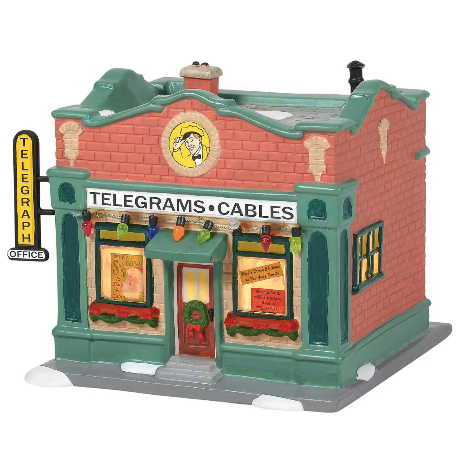 Outlet The Jolly Christmas Shop Department 56 A Christmas Story Village Hohman Telegraph Office Building 6005576