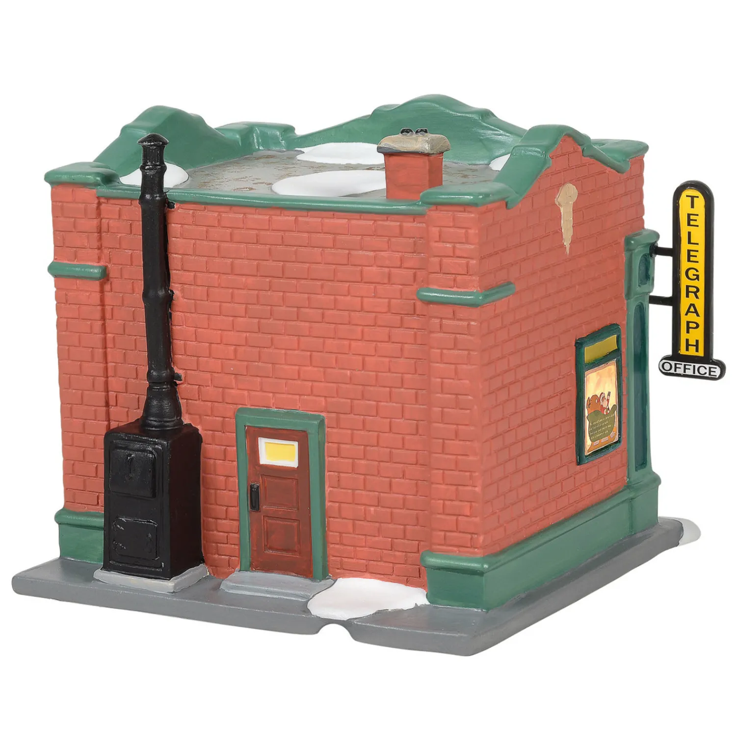Outlet The Jolly Christmas Shop Department 56 A Christmas Story Village Hohman Telegraph Office Building 6005576