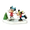 New The Jolly Christmas Shop Department 56 Disney Christmas Village Mickey & Minnie Go Skating 811274