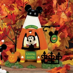 Clearance The Jolly Christmas Shop Department 56 Disney Mickey's Pumpkintown Village Minnie's Kissing Booth 6013680