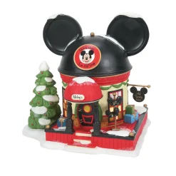 Best The Jolly Christmas Shop Department 56 Disney Village Mickey Mouse Ear Hat Shop Building 6007177
