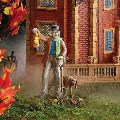 Clearance The Jolly Christmas Shop Department 56 Disney Village Disney World Haunted Mansion Silas Crump & His Dog, Bones Lighted Figure 6013607