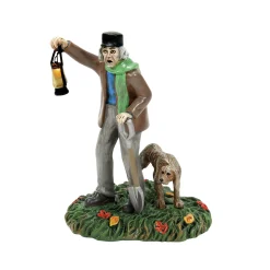 Clearance The Jolly Christmas Shop Department 56 Disney Village Disney World Haunted Mansion Silas Crump & His Dog, Bones Lighted Figure 6013607