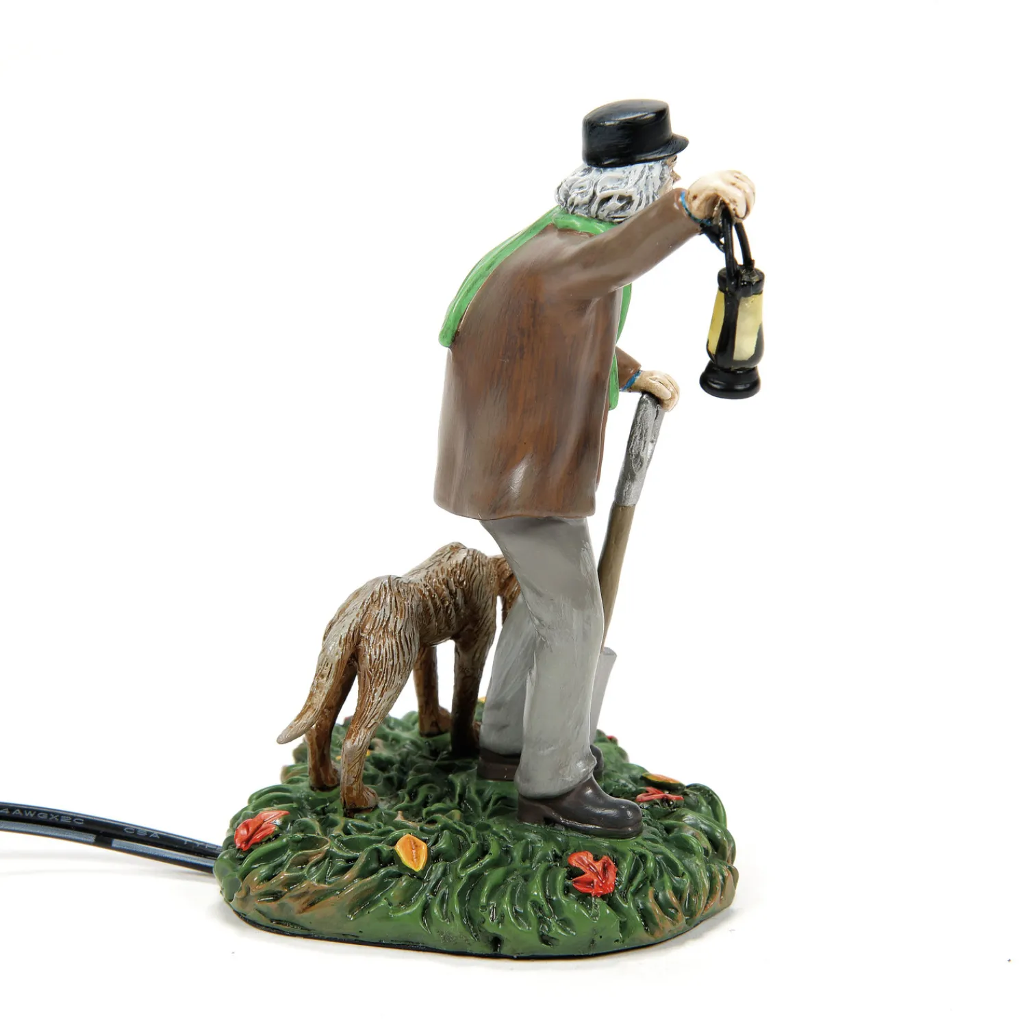 Clearance The Jolly Christmas Shop Department 56 Disney Village Disney World Haunted Mansion Silas Crump & His Dog, Bones Lighted Figure 6013607