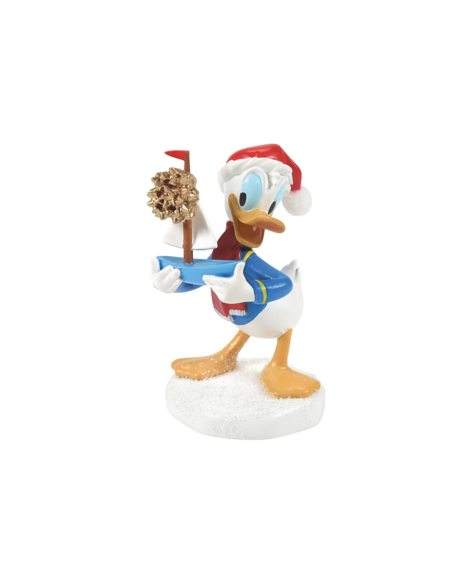 Clearance The Jolly Christmas Shop Department 56 Disney Village Limited Edition What I Really, Really Wanted! Donald Duck Figure 6013677