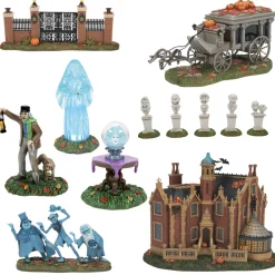 Best The Jolly Christmas Shop Department 56 Disney World Haunted Mansion Village 8 Pc Set