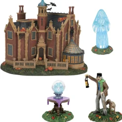 Outlet The Jolly Christmas Shop Department 56 Disney World Haunted Mansion Village Set 2024