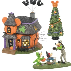 The Jolly Christmas Shop Department 56 Disney's Halloween Village New For 2022 Mickey's Pumpkintown 3 Pc Set