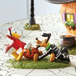 Outlet The Jolly Christmas Shop Department 56 Disney's Halloween Pumpkintown Village Donald And Pluto's Tussle 6007729