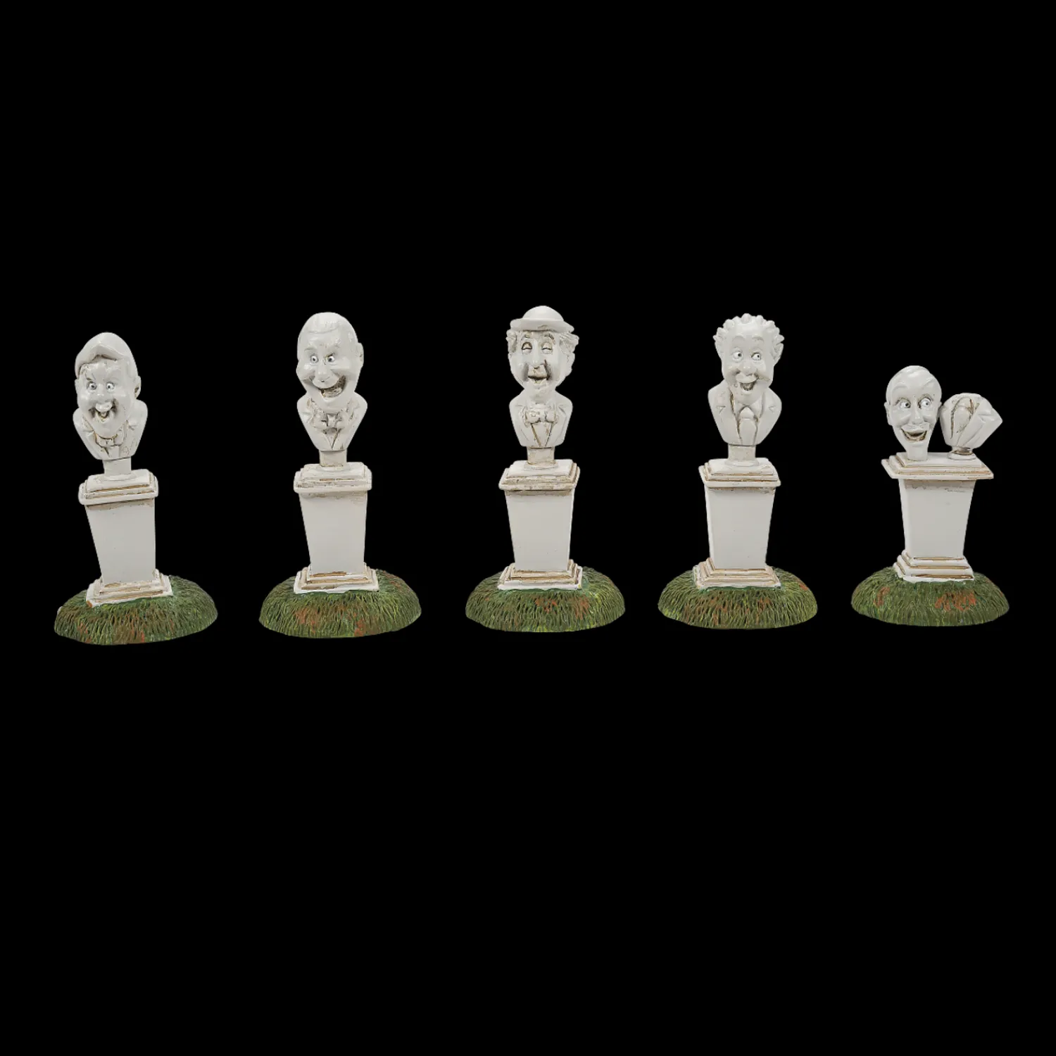 Clearance The Jolly Christmas Shop Department 56 Disney's Haunted Mansion Village Set Of 5 The Singing Busts 6010469
