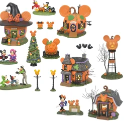 The Jolly Christmas Shop Department 56 Disney's Pumpkintown Halloween Village Complete 13 Piece Set