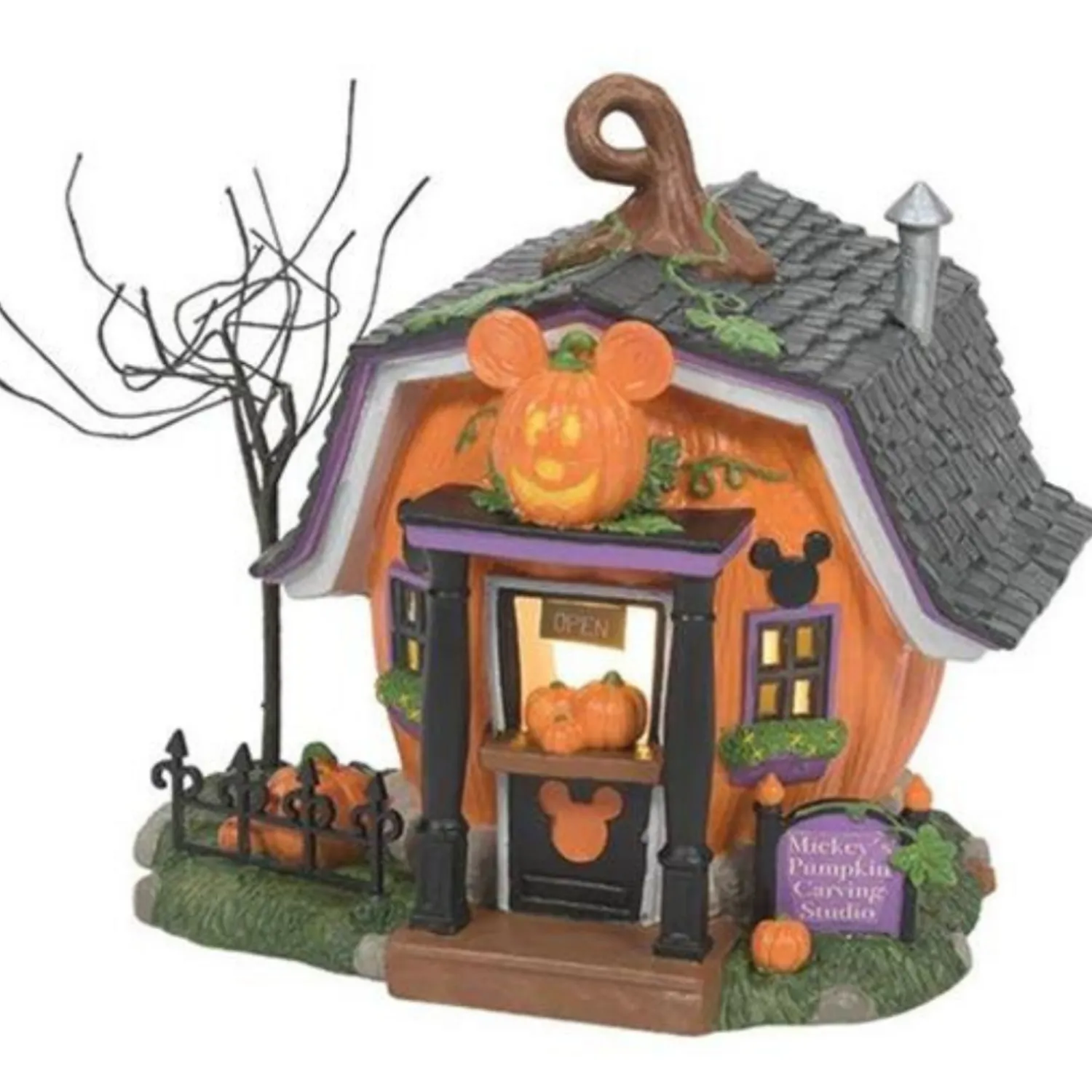The Jolly Christmas Shop Department 56 Disney's Pumpkintown Halloween Village Complete 13 Piece Set