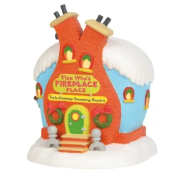Sale The Jolly Christmas Shop Department 56 Grinch Village Flue Who's Fireplace Place Building 6003319